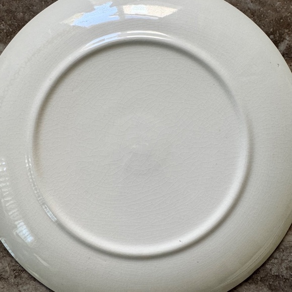 Set Of 4 Blue & White Plates. Barrats. Currier & Ives. Willow Ware. Countryscape - Picture 4 of 6